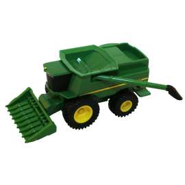 John Deere Toys Collect N Play Series 46585 Mini Combine Toy with Grain Head, 3 Years and Up