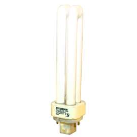 Sylvania 20683 Compact Fluorescent Bulb, 18 W, T4 Lamp, G24Q-2 Lamp Base, 989 Lumens, 2700 K Color Temp