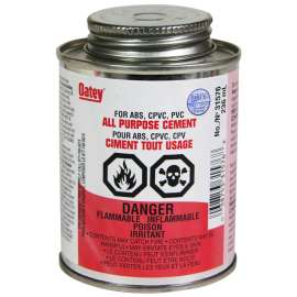 Oatey 31576 All-Purpose Cement, 236 mL, Liquid, Milky Clear