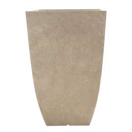Southern Patio HDR-012177 Newland Planter, 10-1/2 in W, 10-1/2 in D, Square, Resin, Bone
