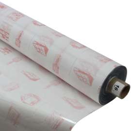 DURA N01654 Shelf Liner, 75 ft L, 54 in W, 16 ga Thick, Vinyl, Clear