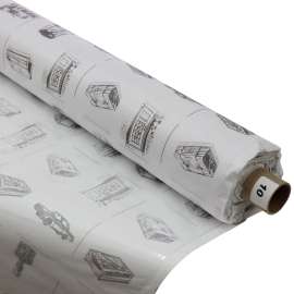 DURA NO1054 Shelf Liner, 87 ft L, 54 in W, 10 ga Thick, Vinyl, Clear