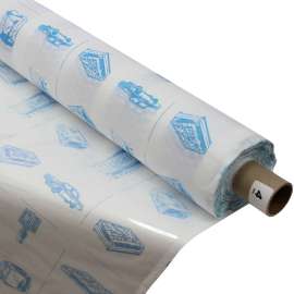 DURA N004-54 Shelf Liner, 150 ft L, 54 in W, 4 ga Thick, Vinyl, Clear