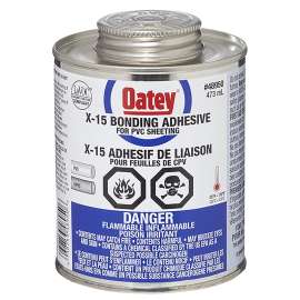 Oatey 48034 Bonding Adhesive, 16 oz, Liquid, Clear/Yellow