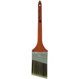 NOUR 1333-63TBM Angular Paint Brush, 2-1/2 in W, Polyester Bristle, Rat Tail Handle