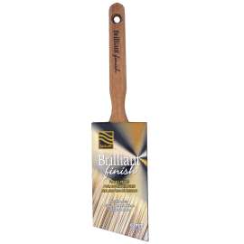 NOUR Brilliant Finish 1331-63N Angular Paint Brush, 2-1/2 in L Bristle, Polyester/SRT Bristle, Sash Handle