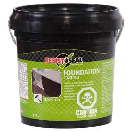 Resistoseal 53060 Foundation Coating, Black, Liquid, 1 gal