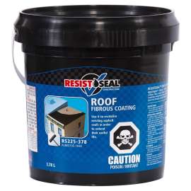 RESISTO 53030 Roof Coating, Black, 3.78 L Pallet, Liquid
