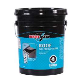 RESISTO 53021 Non-Fibrous Coating, Black, 18.9 L Pallet, Liquid