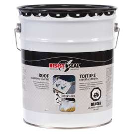 Resisto 34015 Roof Coating, Aluminum, 4.8 gal, Liquid