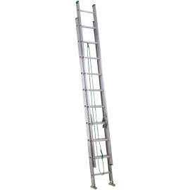 Louisville LP-2020 Extension Ladder, 225 lb, Aluminum