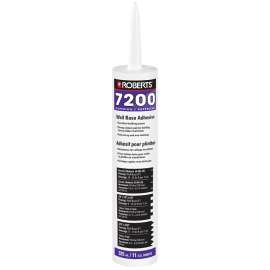 ROBERTS 7200 7200RB313 Wall Base Adhesive, Tan, 325 mL Tube