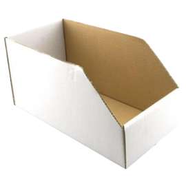 Make-2-Fit P 8143 Utility Storage Bin, Cardboard, White, 4-1/2 in L, 12 in W, 6 in H