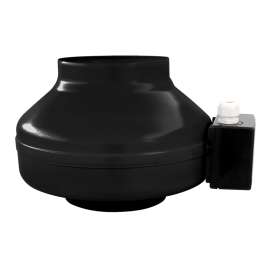 Air King IL8 In-Line Fan, 13-1/2 in W, 1.3 A, 115 V, 498 cfm Air, Metal