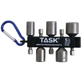 TASK T67395 Magnetic Nutsetter Assortment with Carabiner Clip