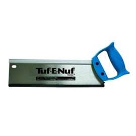 Tuf-E-Nuf 04450 Backsaw with Miter Box, 12 in L Blade, Carbon Steel Blade, Plastic Handle