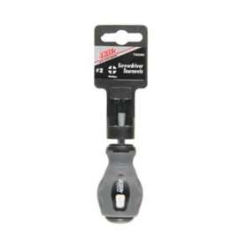 TASK T01508C Screwdriver, #0 Drive, Square Recess Drive, 4 in L Shank, Rubber Handle, Soft Touch Grip Handle