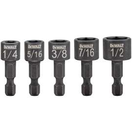 DeWALT DWAIND-5 Nutsetter Set, 5-Piece, Compact, Steel