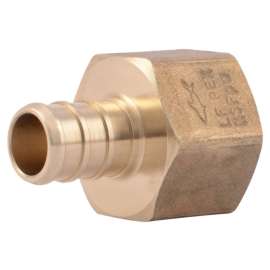 SharkBite UC072LFA10 Pipe Adapter, 1/2 in, Barb x FNPT, Brass, 80 to 160 psi Pressure