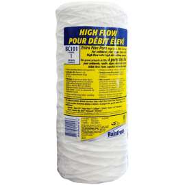 Rainfresh BC Series BC101 Filter Cartridge, 1 um Filter, Polypropylene Filter Media