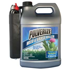 Pulverize PWG-B-128-S Ready-to-Use Weed and Grass Killer, Liquid, Spray Application, 1 gal