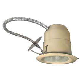 Liteline HV4-HR02AC-RM-TP Remodel Housing, 4 in Dia Recessed Can, Aluminum, Taupe