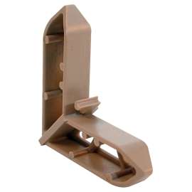 Prime-Line PL 15759 Screen Frame Corner, Plastic, Tan, For: Pella Screen Frames