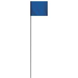 HY-KO SF-21/BL Safety/Boundary Stake Flag, 21 in L, 1-1/2 in W, Blue, Vinyl