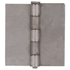 ProSource LR-018-PS Door Hinge, 2-1/2 in W Door Leaf, 2-1/2 in H Door Leaf, 2.2 mm Thick Door Leaf, Steel, Plain Steel
