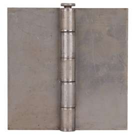 ProSource LR-023-PS Door Hinge, 4-1/2 in W Door Leaf, 4-1/2 in H Door Leaf, 3.4 mm Thick Door Leaf, Steel, Plain Steel