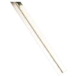 ProSource Continuous Hinge, 180 deg, Steel, Bright Nickel, 1.5 in x 30 in