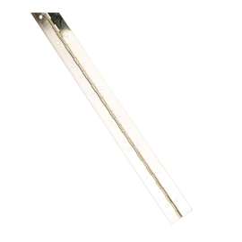 ProSource Continuous Hinge, 180 deg, Steel, Bright Nickel, 1.5 in x 72 in