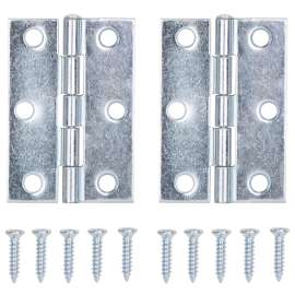 ProSource LR-055-PS Utility Hinge, Steel, Zinc, Removable Pin, 180 deg Range of Motion, Full Mortise Mounting