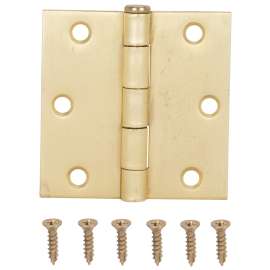 ProSource LR-707-PS Square Corner Door Hinge, Steel, Satin Bronze, Loose Pin, 180 deg Range of Motion