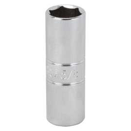 Vulcan MT6511836 Drive Socket, 5/8 in Socket, 1/2 in Drive, 6-Point, Chrome Vanadium Steel, Chrome