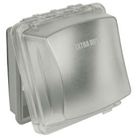 TAYMAC MM2420C Box Cover, 3.07 in L, 5.43 in W, Polycarbonate, Clear
