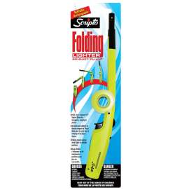Scripto BGM7R-1/12ORG-C Utility Lighter, Butane, Refillable: Yes, Neon Green