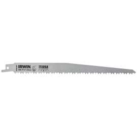 IRWIN IWAR596P Reciprocating Saw Blade, 0.74 in W, 9 in L, 5/6 TPI, HSS Cutting Edge