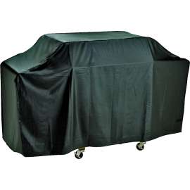Omaha Grill Cover, 22 in W, 37 in H, Vinyl, Black