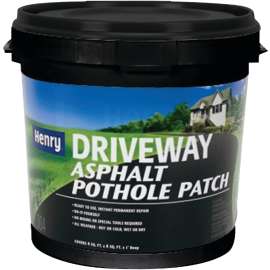Henry HE304 Series HE304044 Driveway Pothole Patch, Solid, Black, Petroleum Distillates, 1 gal Jug