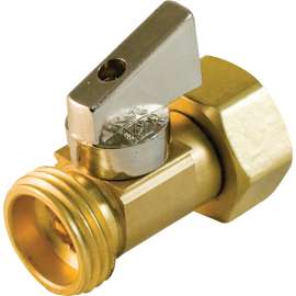 aqua-dynamic 1487-344 Hose Valve, 3/4 in, Female x Hose, 125 psi Pressure, Brass Body, Chrome-Plated