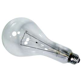 Sylvania 15742 Incandescent Lamp, 300 W, PS30 Lamp, Medium Lamp Base, 5870 Lumens, 2850 K Color Temp