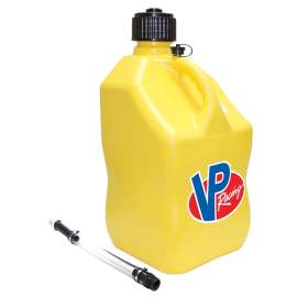 VP Fuel 3556 Motorsport Container, 5 gal Capacity, Polyethylene, Yellow
