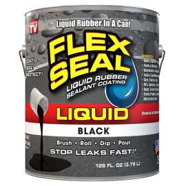 Flex Seal US855BLK01-2 Rubber Sealant Black, Black, 1 gal, Can