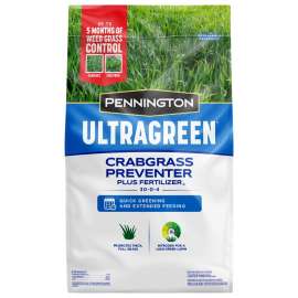 Pennington 100536605 Crabgrass Preventer Plus Fertilizer, 37.5 lb, Solid, 30-0-4 N-P-K Ratio