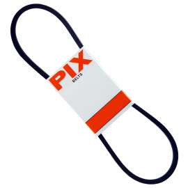 PIX B47/5L500 V-Belt, Molded Cog, 21/32 in W, 3/8 in Thick, Black