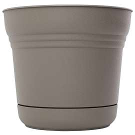 Bloem SP12908 Planter, 12.3 in Dia, Saturn Design, Charcoal, Matte