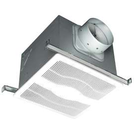 Air King AK200LS Exhaust Fan, 12-3/4 in L, 12-7/8 in W, 0.7 A, 115/120 V, 1-Speed, 200 cfm Air, Metal, White