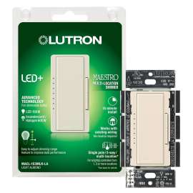 Lutron Maestro MACL-153MH-AL Digital C.L Dimmer, 120 V, Almond