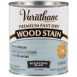 VARATHANE 297425 Wood Stain, Bleached Blue, Liquid, 1 qt, Can
